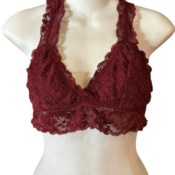 Altar'd State Other - Altar’d State Women’s Small Burgundy Lace Bralette